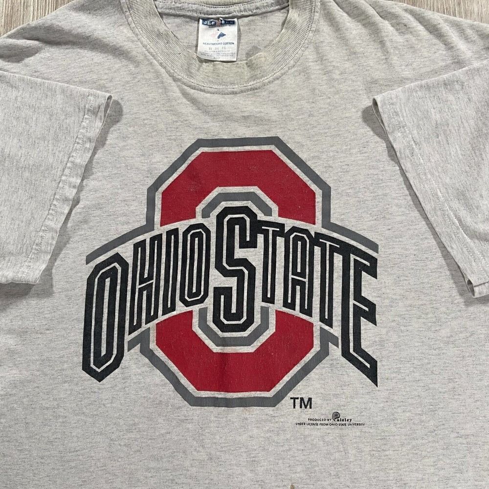 Vintage‎ Jerzees Ohio State Buckeyes T-Shirt NCAA College Men’s Size XL Gray